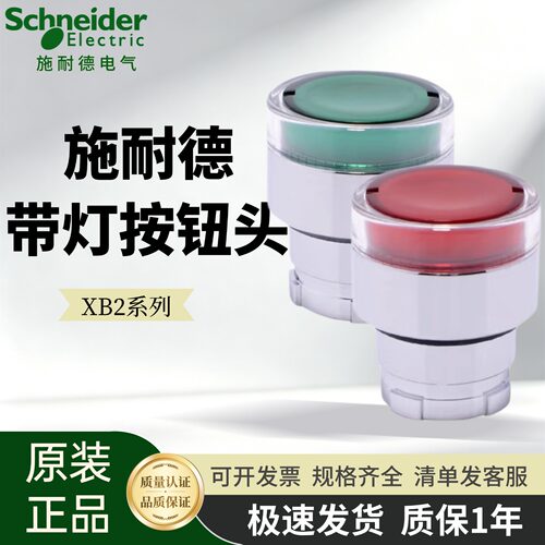 施耐德带灯按钮头ZB2BW33C绿色