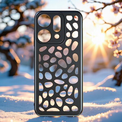 适用oppo reno14/14pro创意手机壳10/10pro+熊猫镂空散热9/9pro透气7/7pro超薄软壳find x7磨砂x6pro保护壳x9