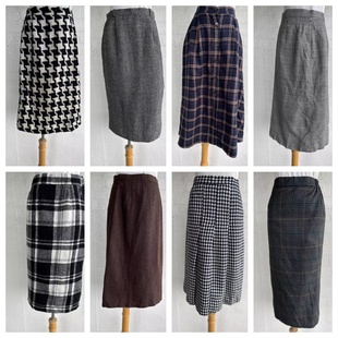 系vintage复古着森系田园风小清新碎花波点中长半身裙