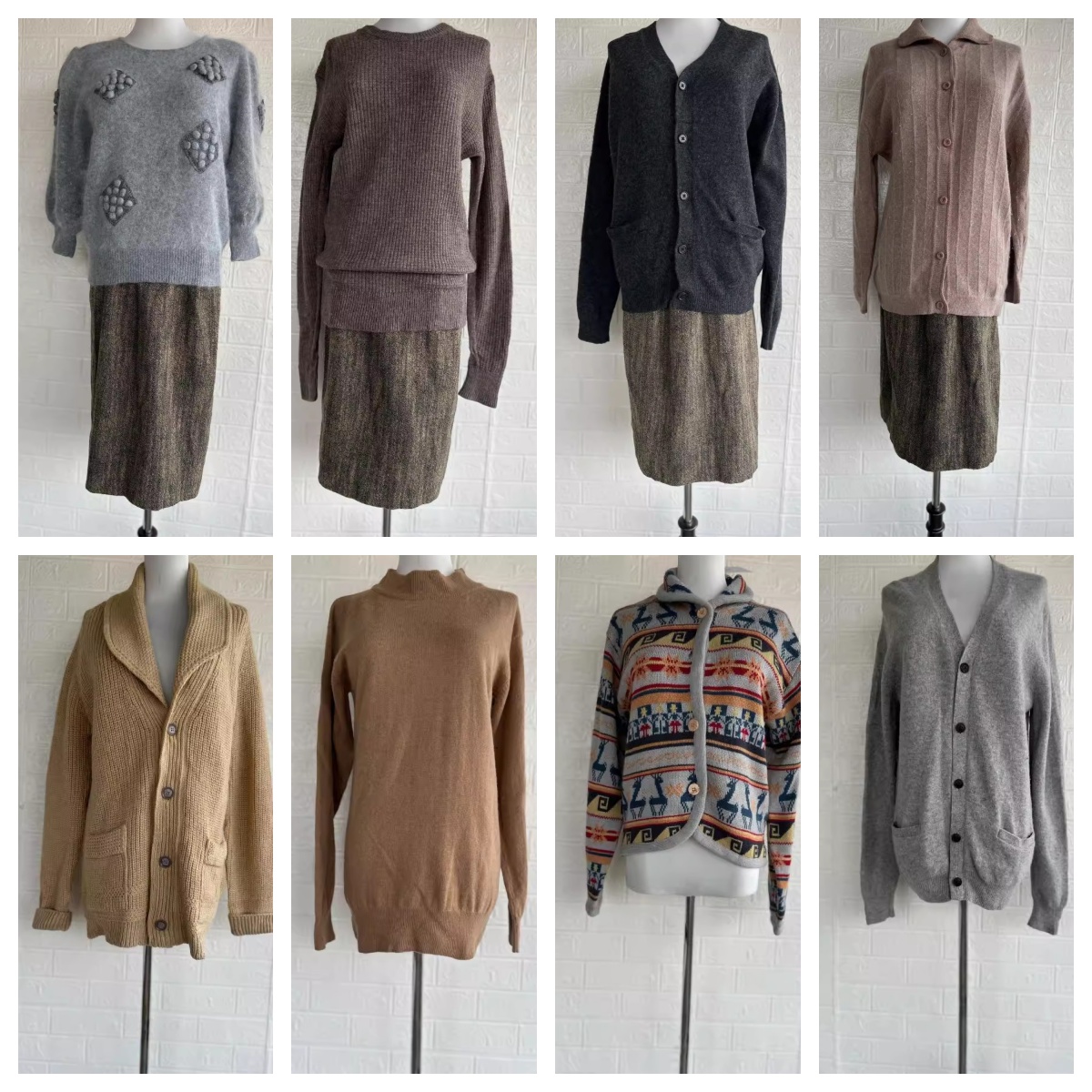 Vintage复古着孤品森系北欧费尔岛民族麻花套头毛衣