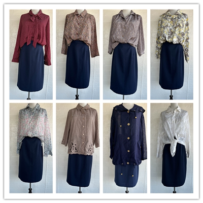 Vintage日系复古着巴洛克碎花森系文艺女小清新涤纶雪纺衬衫