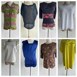 Vintage日系复古着巴洛克碎花森系文艺女小清新涤纶雪纺衬衫