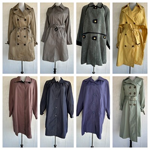 vintage复古着森系经典 复古百搭休闲风衣