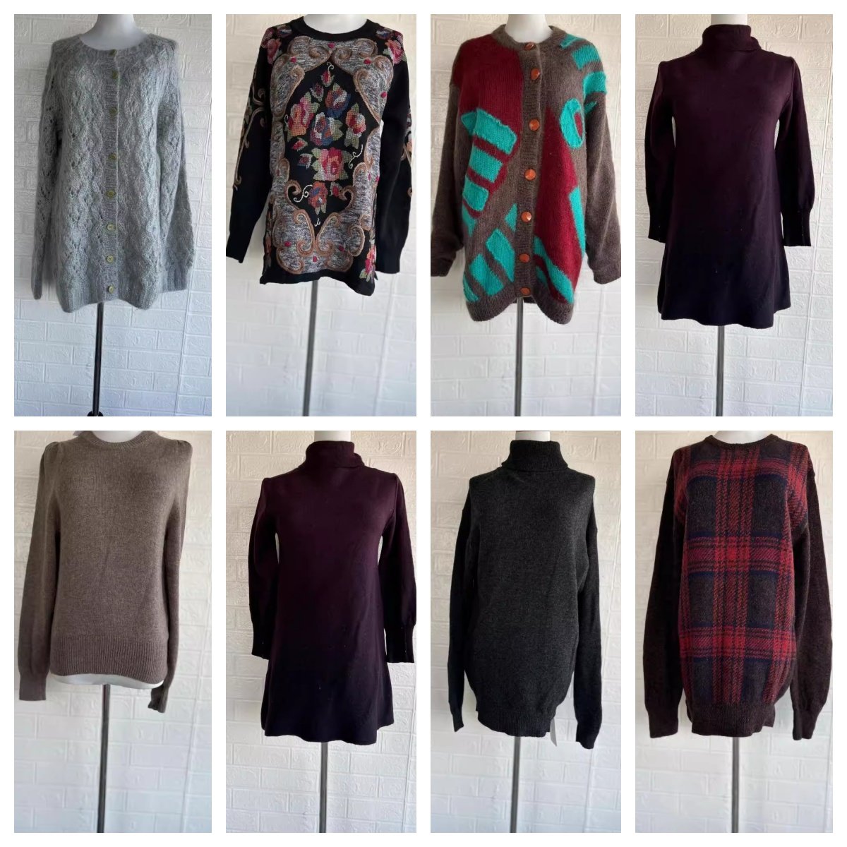 清货秋冬Vintage复古着孤品森系北欧费尔岛民族麻花套头毛衣