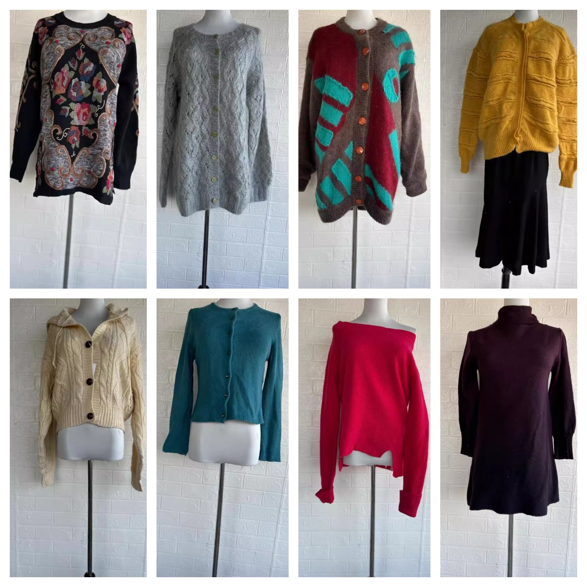 清货秋冬日制Vintage复古着孤品森系北欧费尔岛民族麻花套头毛衣