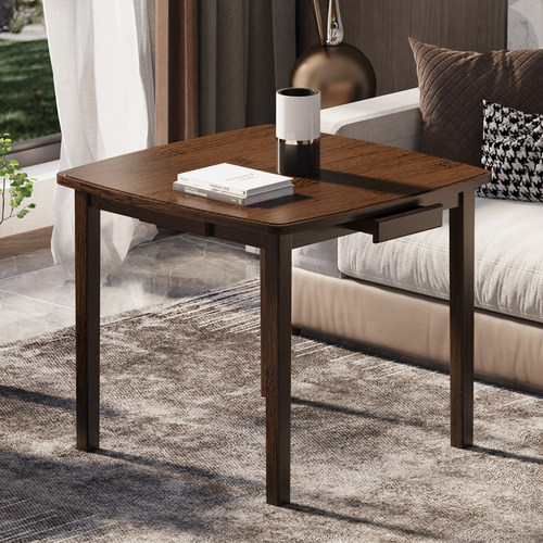 带抽屉家用麻将桌简易宿舍小桌子