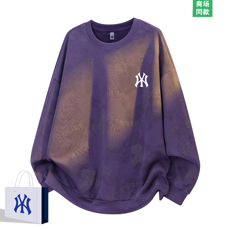 美式圆领卫衣男装2025新款上衣