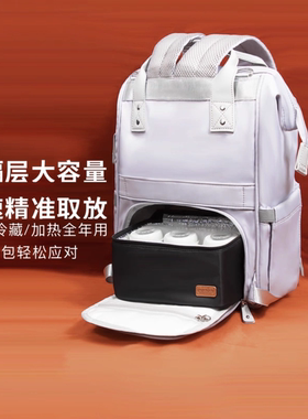 alamom妈咪包2025新款大容量外出轻便母婴包双肩背包待产妈妈包