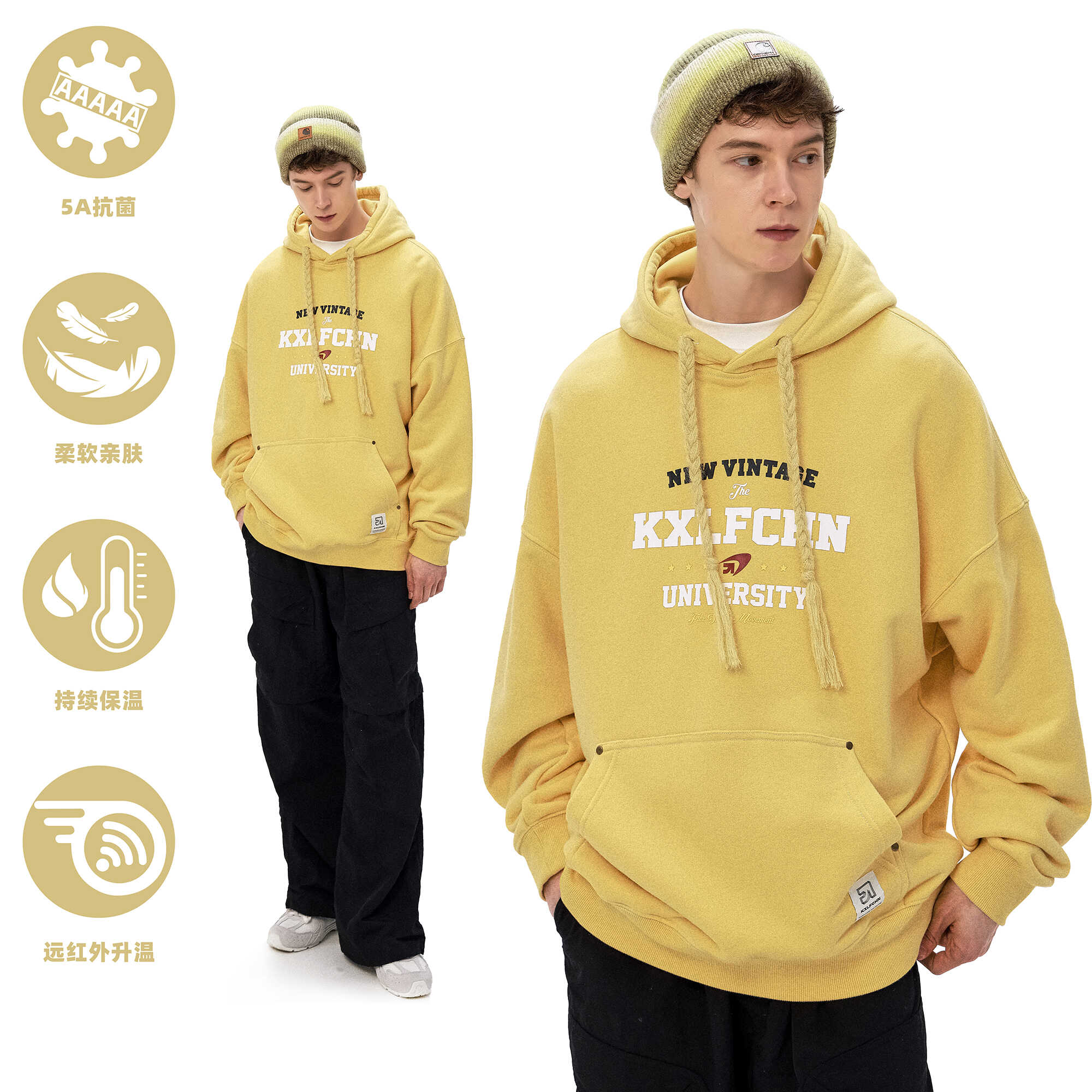 KXLFCHN个性潮牌宽松卫衣