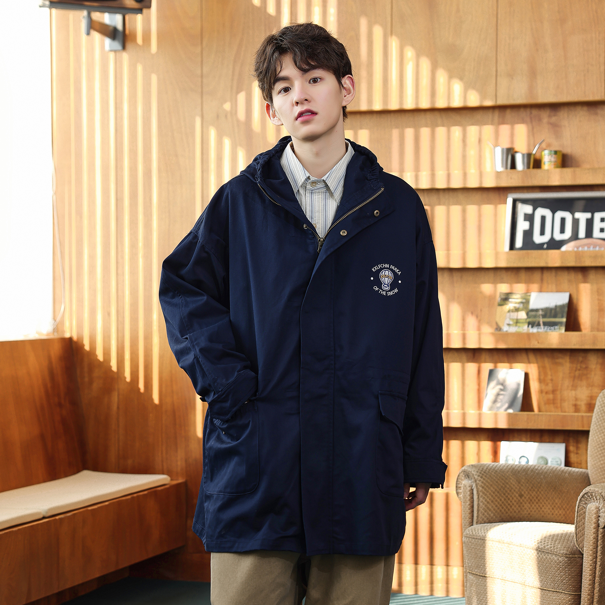 KXLFCHN中长款春秋束腰风衣