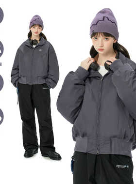 KXLFCHN空穴来风 短款棉衣男女冬季加厚外套百搭复古潮牌立领棉服