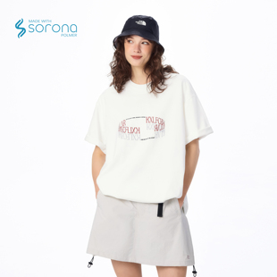 KXLFCHN空穴来风 旋转立体logo印花短袖男女夏季潮牌半袖白色上衣