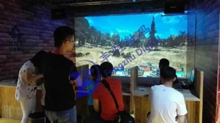 儿童游乐设备3d投影游戏机射击游戏组合竞技枪王电玩城创业小项目