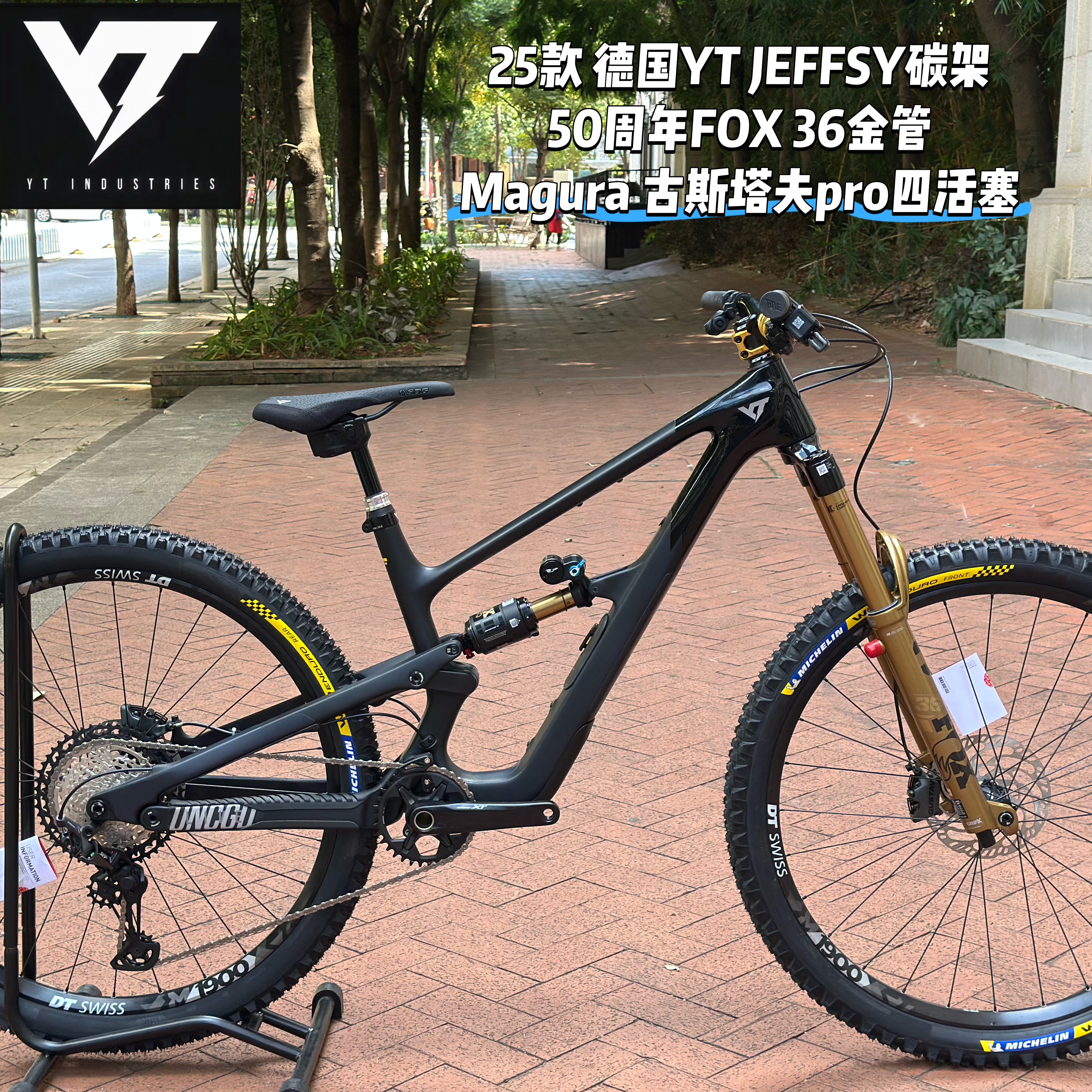 25款 德国YT JEFFSY碳纤维车架软尾山地车整车 29 AM全地形越野
