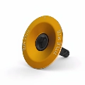 Gold Stem Cap, Aluminum Alloy