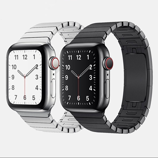 6链式 适用iwatch表带8苹果手表7 applewatch4手表带ultra不锈钢se