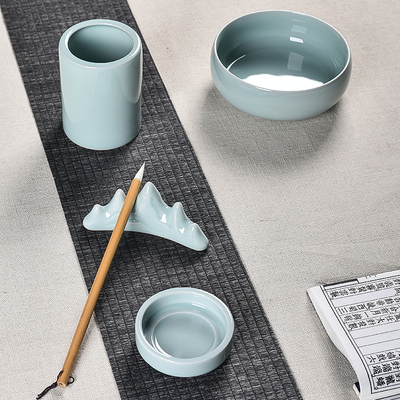 特价包邮龙泉青瓷批发文房四宝