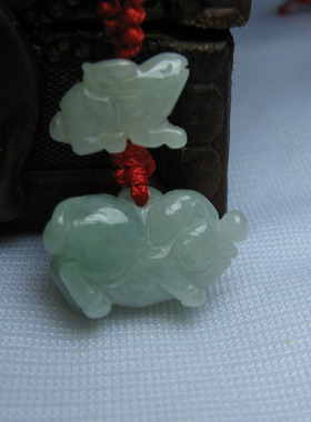 牛年属羊人天然翡翠项链