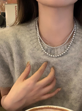 法式珍珠项链丰美饰品厂女