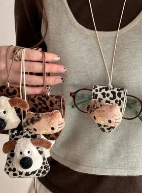 女便携式眼镜夹挂脖毛衣链气质