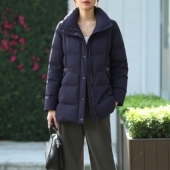 D姿 系列 95鸭绒轻盈高品质中长款 丽新折扣女装 收腰保暖 羽绒服
