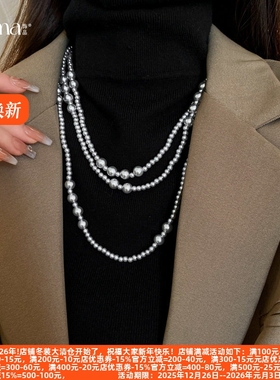 法式珍珠丰美饰品厂毛衣链