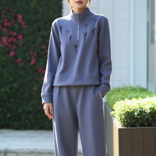 30年老品牌运动风闪闪弯刀裤 3525 M魅系列26春装 丽新折扣女装