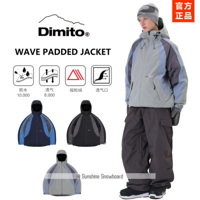 2526Dimito韩国防水防风滑雪衣