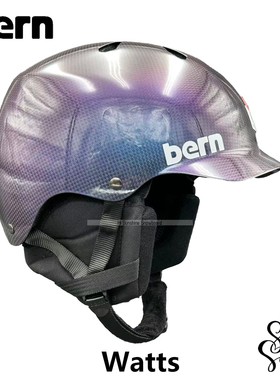 2526美国BERN单板双板滑雪头盔男女款亚洲版碳纤维WATTS CARBON