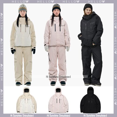 hellow韩国防水防风滑雪服