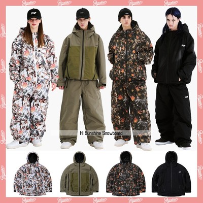 2425BSRABBIT韩国滑雪服单板双板男女款开衫上衣
