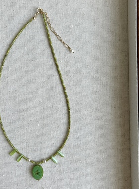 小飞燕 秘密花园工作室原创小众手工串珠项链 颈链