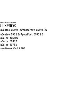 施乐 DC C5540 C550IG 4055PG 5065II 6075II 彩机英文维修手册