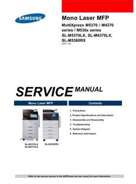 三星 M4370 M5360 M5370 黑白机英文维修手册