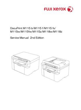 施乐DP M115b M115f M115fs M115w M115fw黑白机英文维修手册