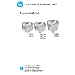 M605dn M605n M605x黑白机英文维修手册 M604dn 惠普M604n