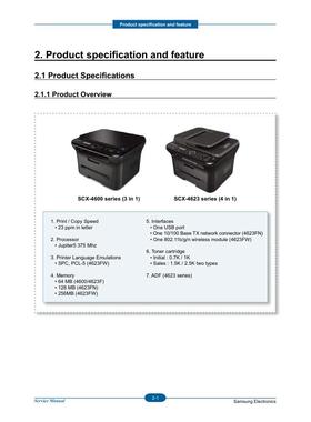 三星 SCX-4600  4601 4606 4623 4623FH 黑白机英文维修手册