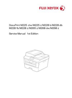 施乐DP M225dw M225z M228b M228db M228fb黑白机英文零件手册