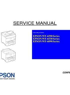 爱普生 WF-6590 WF-6530 WF-6090 喷墨打印机英文维修手册