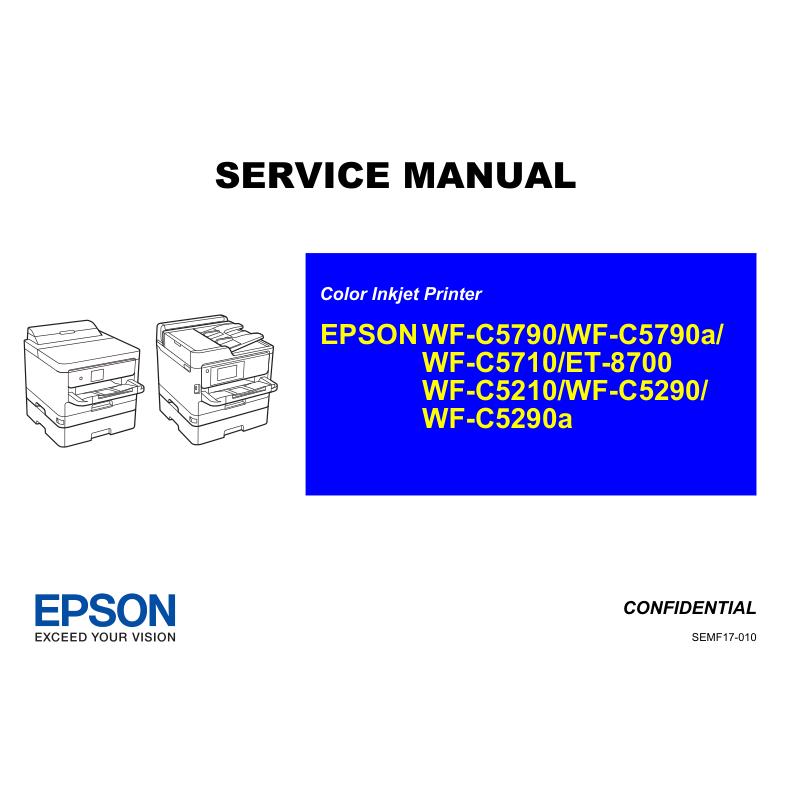爱普生WF C5790 C5790a C5710 C5210喷墨打印机英文维修手册