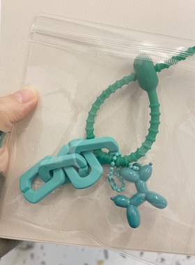 绿色气泡小狗钥匙扣简约包包汽车