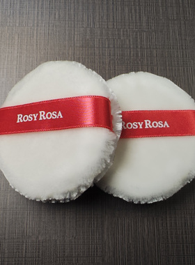 现货 日本本土ROSY ROSA散粉扑美妆蛋圆形定妆海绵粉扑不吃粉替换