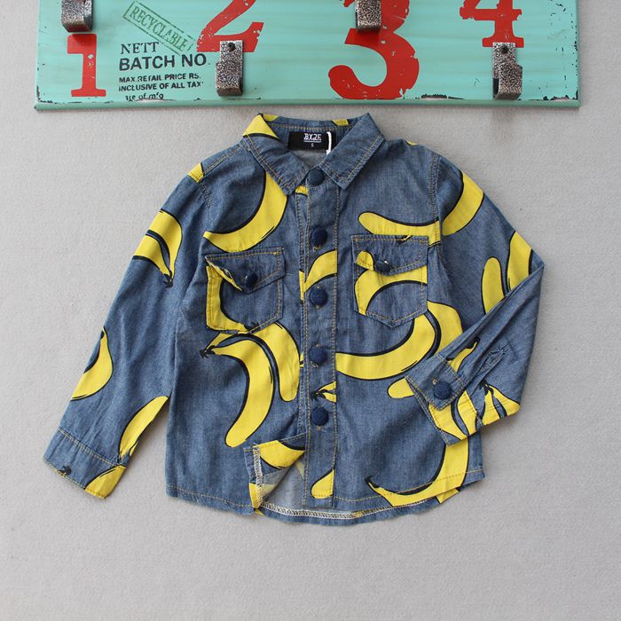 Chemise enfant à manche longue en toile - Ref 2083247 Image 1