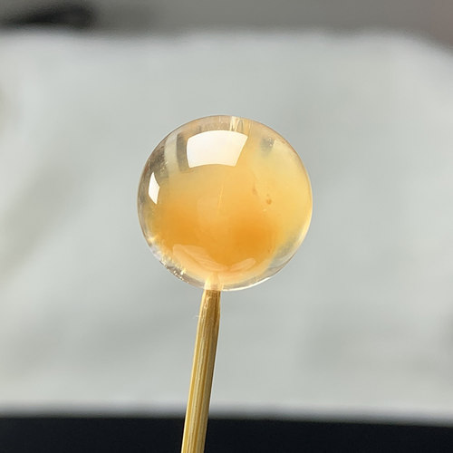 天然水晶 红兔毛红水晶单珠 DIY实物实拍手链配件散珠