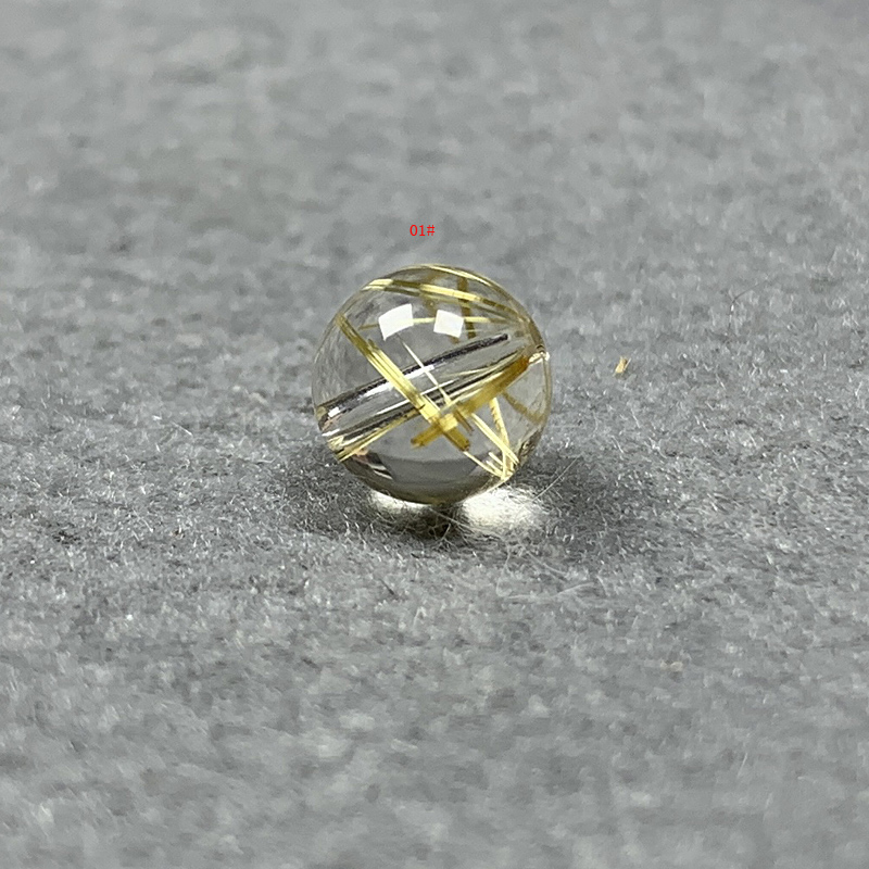 天然水晶钛晶发晶单珠手链