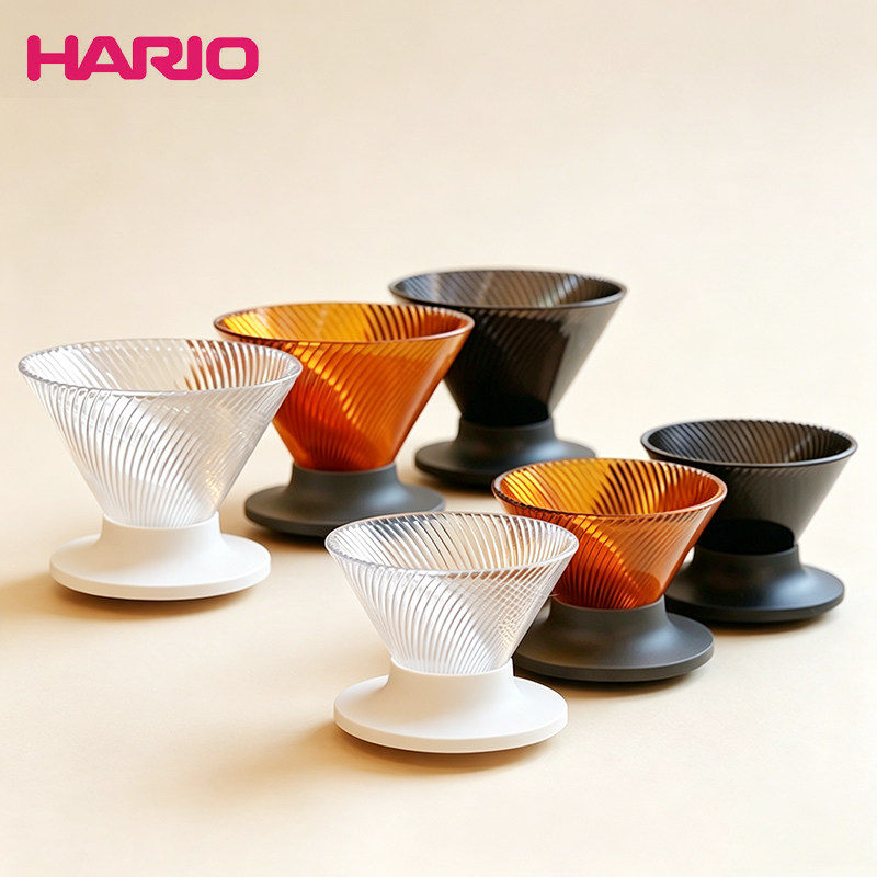 HARIO NEO Tritan树脂彩色72肋骨手冲咖啡滤杯 可拆卸V60锥形图片