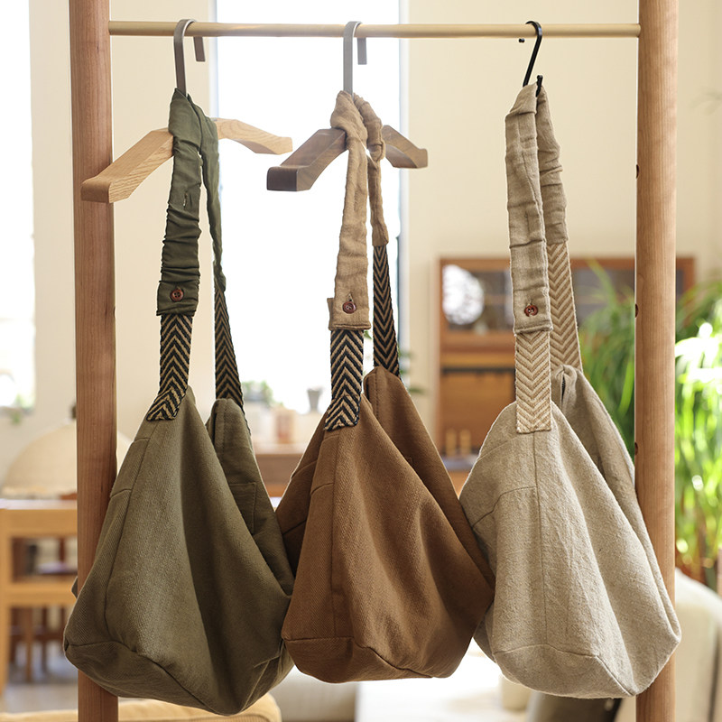 庸庸原创棉麻大容量托特包女上班通勤休闲单肩斜挎包帆布包复古,箱包皮具/热销女包/男包,通用款女包,淘宝优惠券,粉丝福利购,淘宝优惠卷