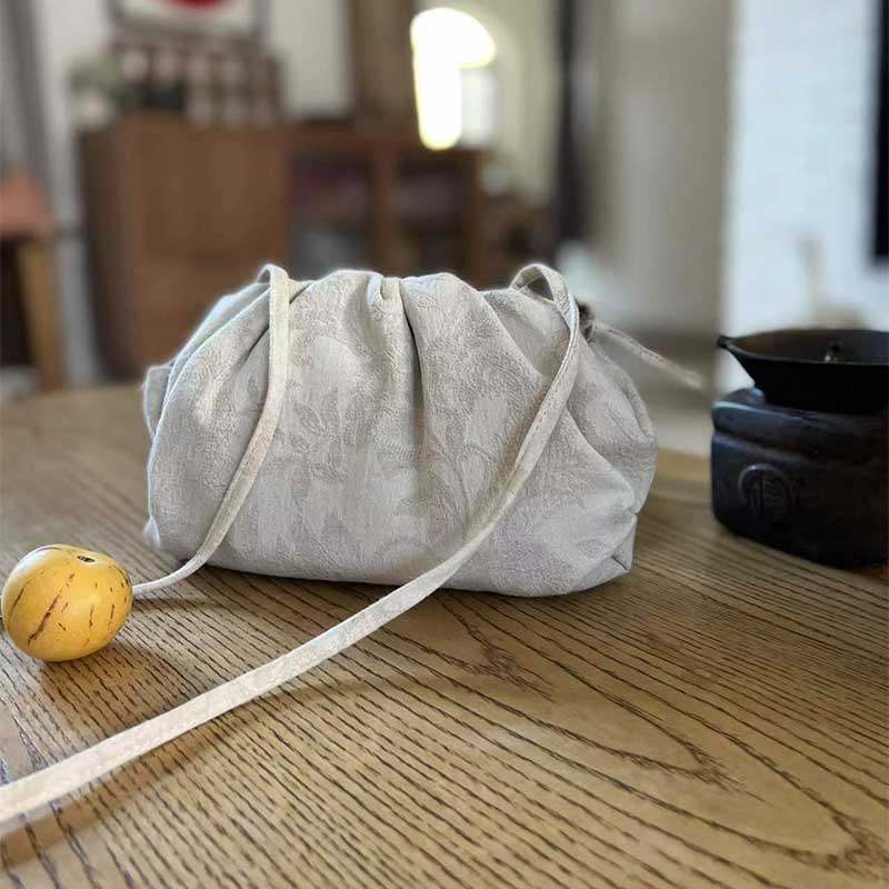 庸庸布包单肩斜挎包大容量云朵包斜挎棉麻上班通勤棉麻饺子包夏季,箱包皮具/热销女包/男包,腋下包,淘宝优惠券,粉丝福利购,淘宝优惠卷