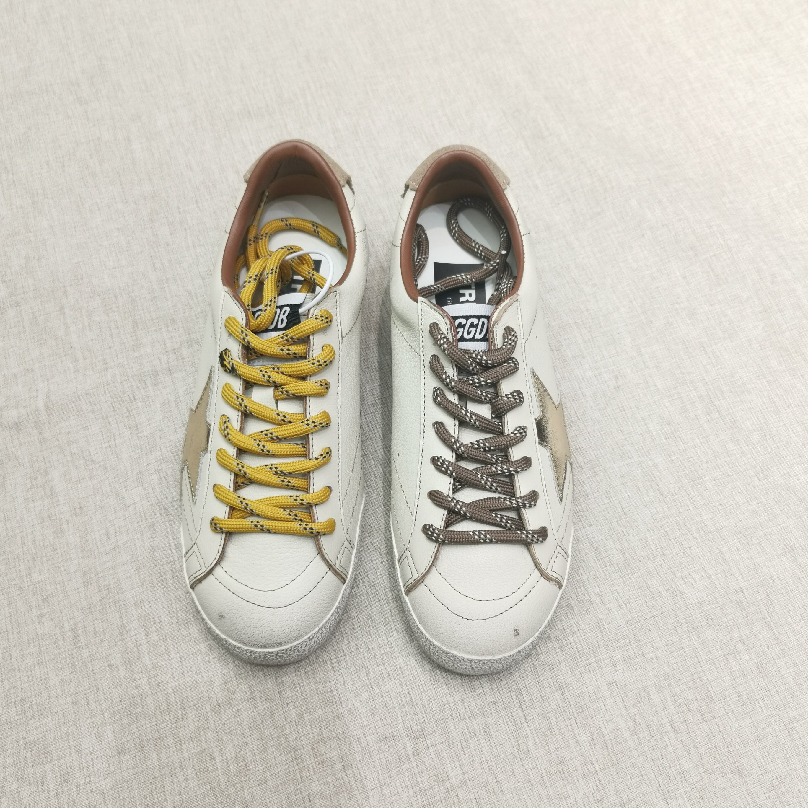 壹shoes/星星休闲板鞋内增高复古做旧小脏鞋/请勿试穿性购买
