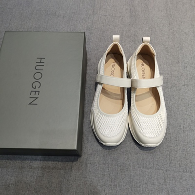 26ss新季.huogen牛皮网面运动玛丽珍鞋.舒适软底软面软底.35-39